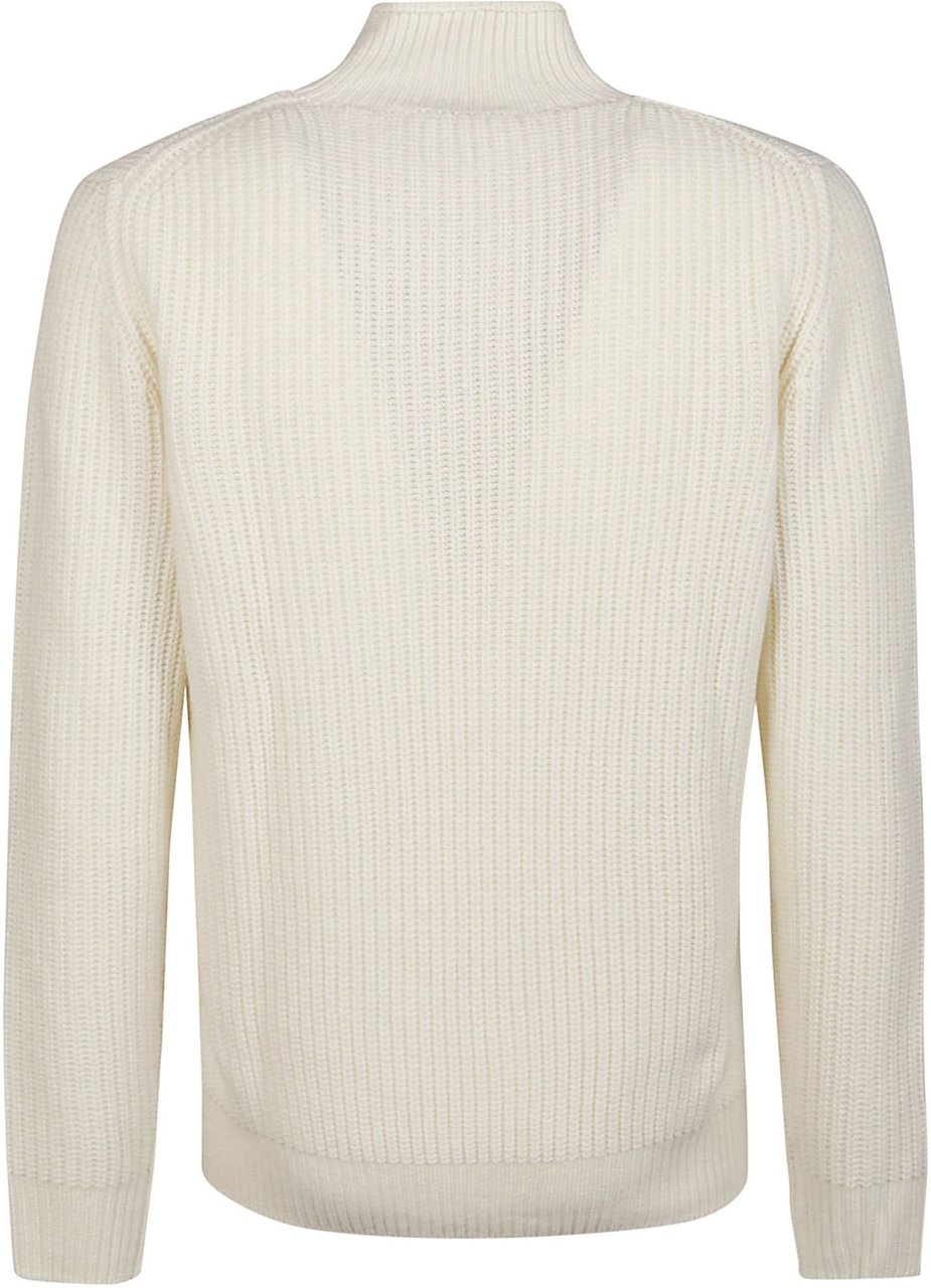 Kangra Turtle Neck Sweater White Wit