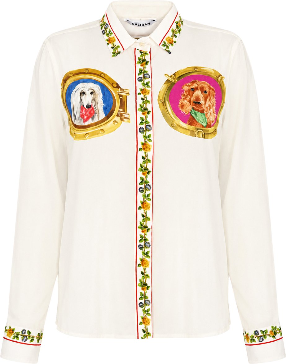 CALIBAN Shirts Bianco Wit