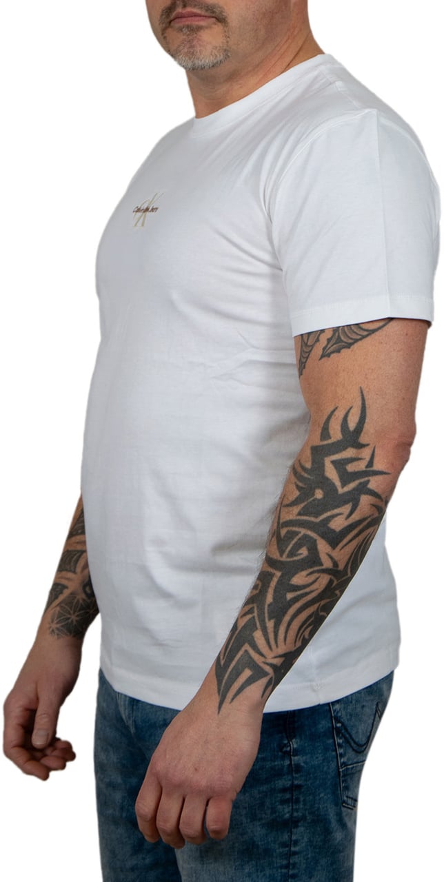 Calvin Klein Calvin Klein Jeans Monologo Tee Wit