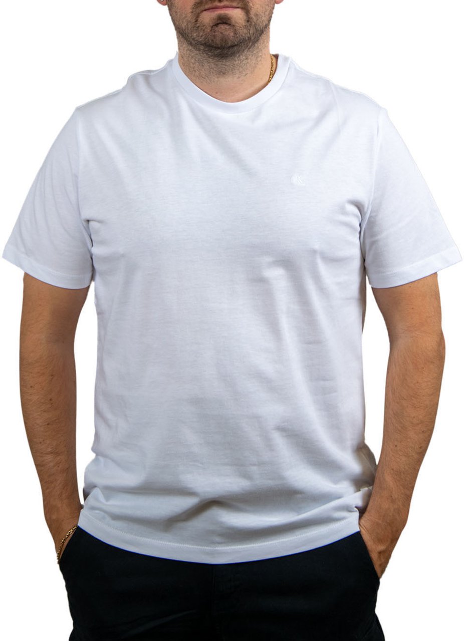 Calvin Klein Calvin Klein Jeans SS Smooth Cttn Solid Crewneck Tee Wit