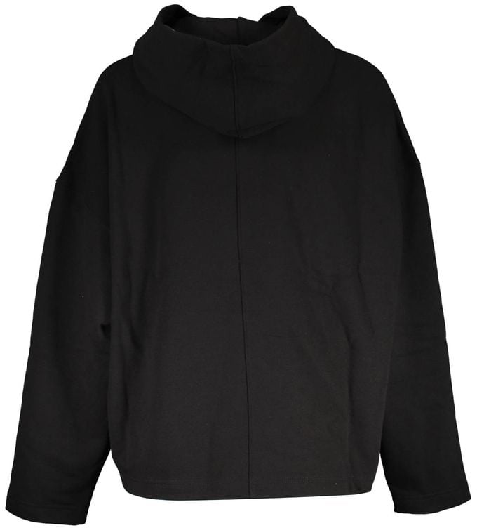 Calvin Klein Black Cotton Women's Hoodie Zwart