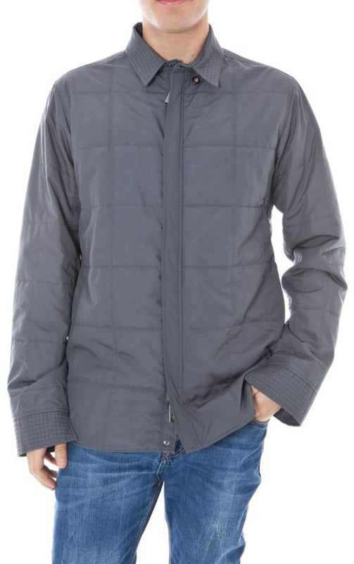 Calvin Klein Grigio Polyester Men's Jacket Grijs