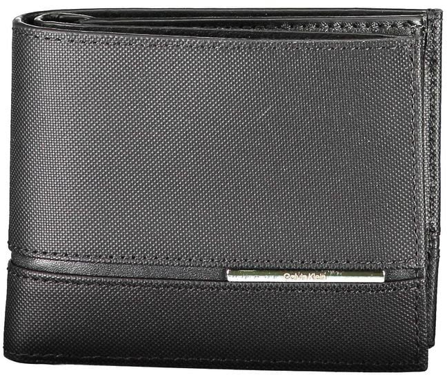 Calvin Klein Nero Leather Men Wallet Zwart