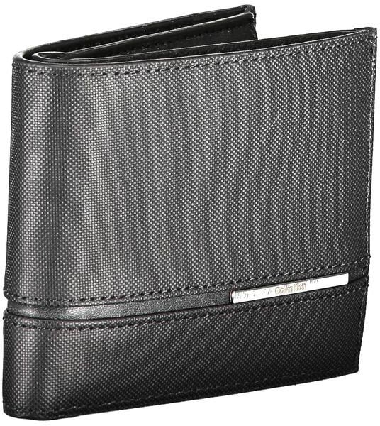 Calvin Klein Nero Leather Men Wallet Zwart