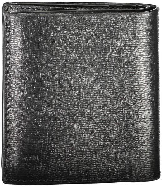 Calvin Klein Nero Leather Men Wallet Zwart