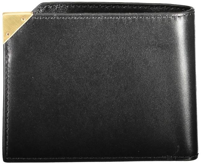 Calvin Klein Nero Leather Men Wallet Zwart