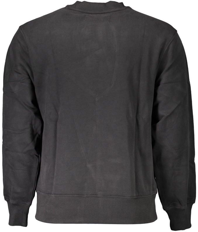Calvin Klein Black Cotton Men Sweatshirt Zwart