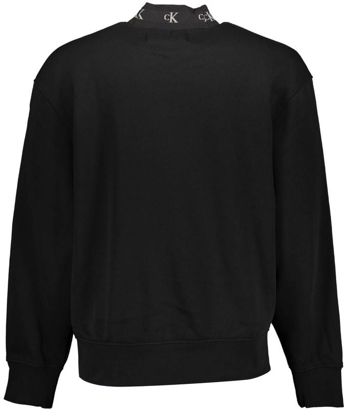 Calvin Klein Calvin Klein Nero Cotton Men Sweatshirt Zwart