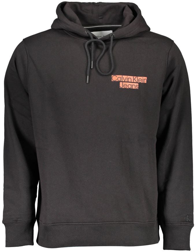 Calvin Klein Calvin Klein Black Cotton Men's Sweatshirt Zwart
