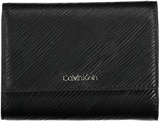 Calvin Klein Black Polyurethane Women Wallet Zwart