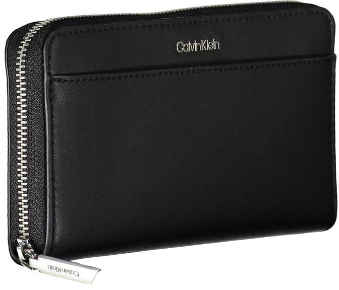 Calvin Klein Black Polyethylene Women Wallet Zwart