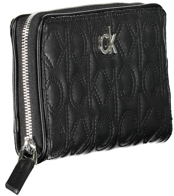 Calvin Klein Nero Poliuretano Women Wallet Zwart