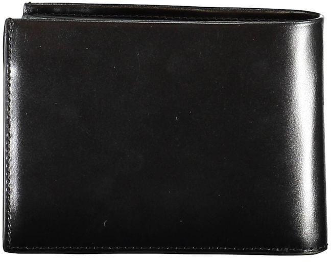 Calvin Klein Black Leather Men Wallet Zwart