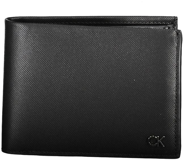 Calvin Klein Black Leather Men Wallet Zwart