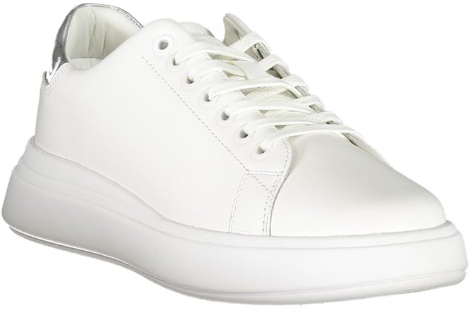 Calvin Klein Bianco Leather Women Sneaker Wit