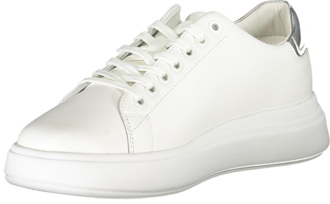 Calvin Klein Bianco Leather Women Sneaker Wit