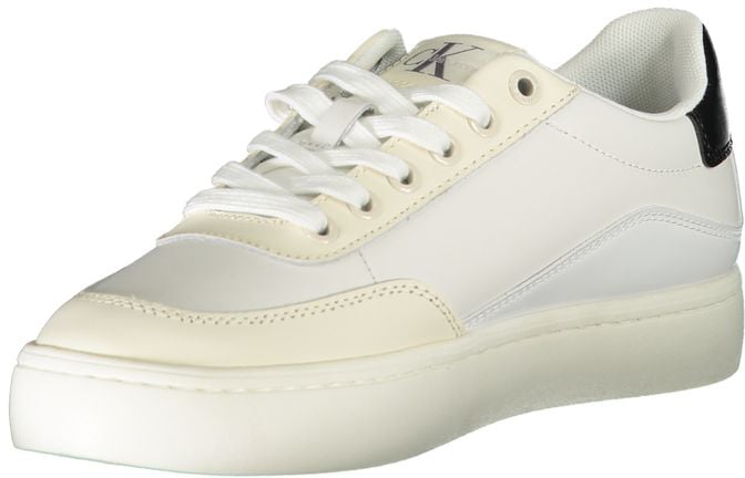 Calvin Klein White Polyurethane Women Sneaker Wit