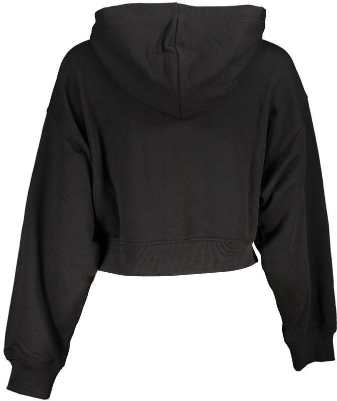 Calvin Klein Black Cotton Women's Sweatshirt Zwart
