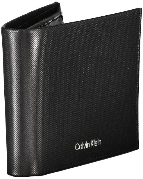 Calvin Klein Calvin Klein Elegant Black Leather Wallet with RFID Blocking Zwart