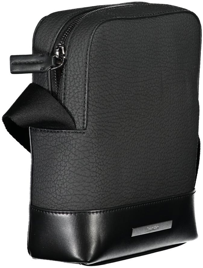 Calvin Klein Calvin Klein Sleek Black Shoulder Bag with Contrasting Details Zwart