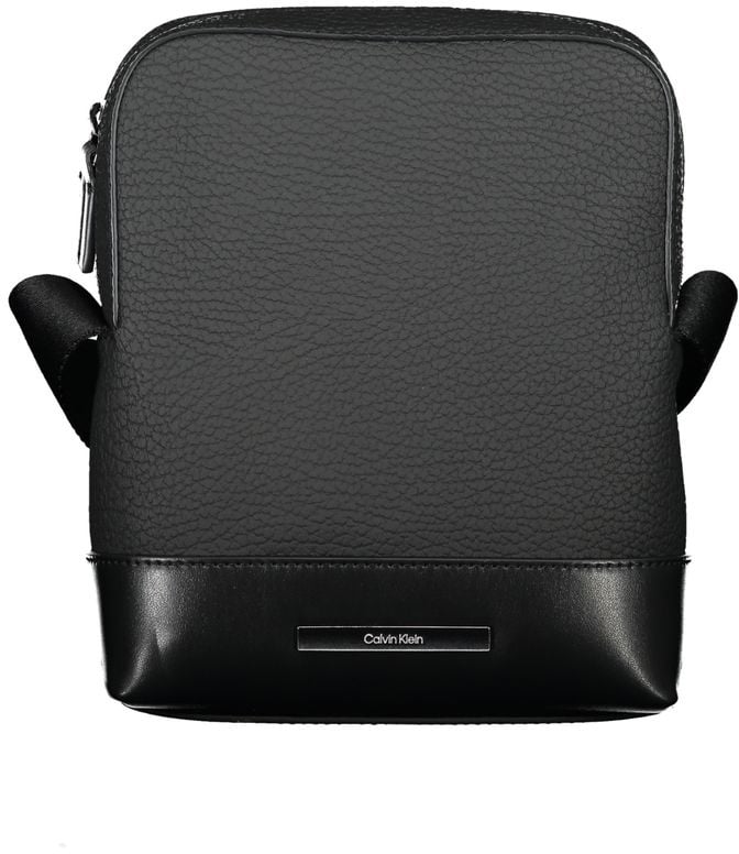 Calvin Klein Calvin Klein Sleek Black Shoulder Bag with Contrasting Details Zwart