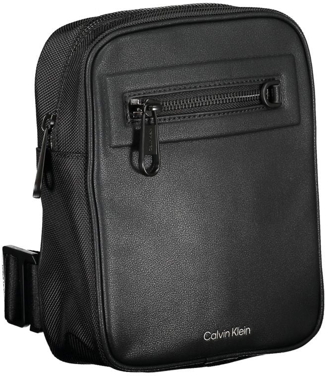 Calvin Klein Calvin Klein Black Polyester Men's Shoulder Bag Zwart
