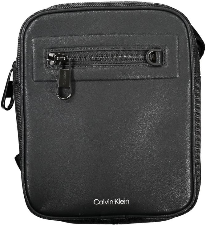 Calvin Klein Calvin Klein Black Polyester Men's Shoulder Bag Zwart