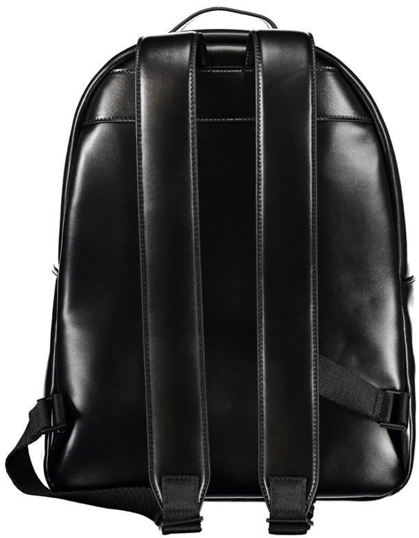 Calvin Klein Elegant Black Urban Backpack with Laptop Compartment Zwart