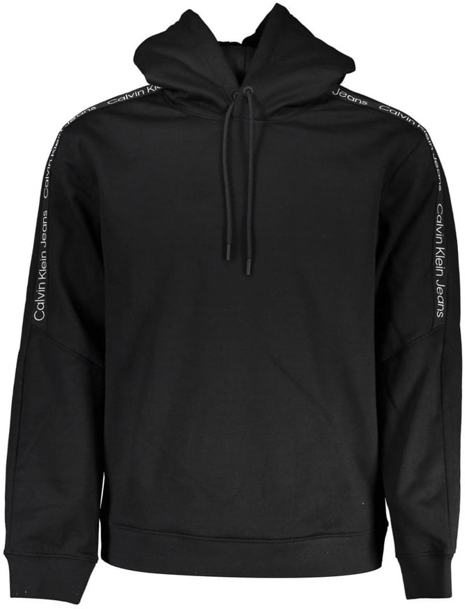 Calvin Klein Black Polyester Men's Sweatshirt Zwart