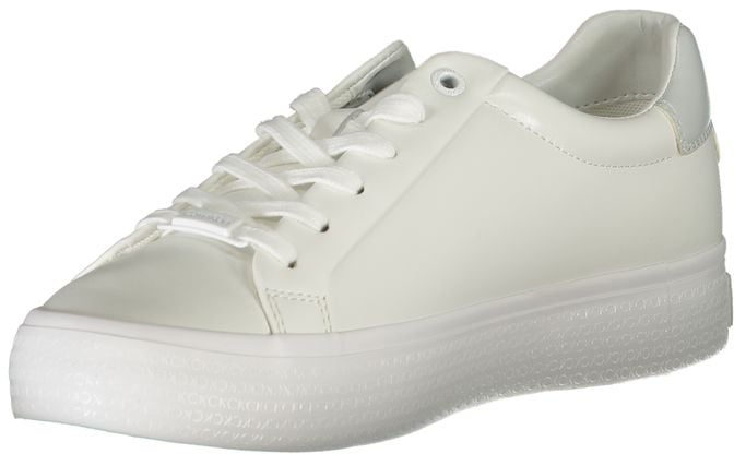 Calvin Klein Bianco Pelle Women Sneaker Wit