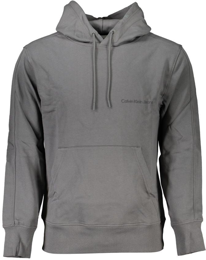 Calvin Klein Elegant Gray Hooded Sweatshirt Grijs