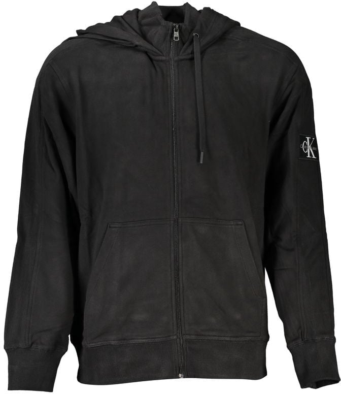 Calvin Klein Black Cotton Men's Sweatshirt Grijs
