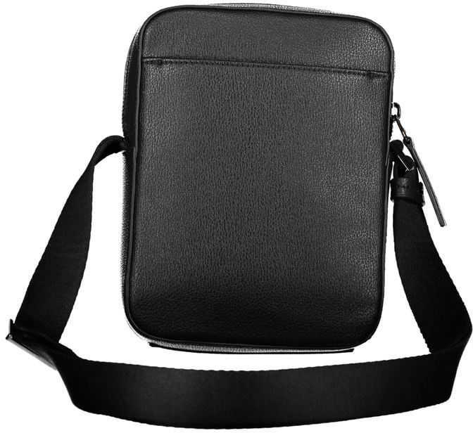 Calvin Klein Calvin Klein Sleek Black Shoulder Bag with Logo Detail Zwart