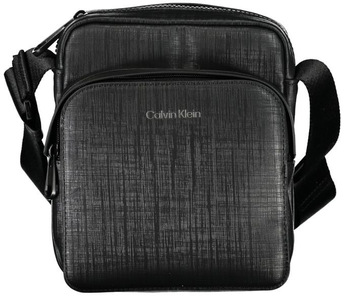 Calvin Klein Calvin Klein Black Polyester Men Shoulder Bag Zwart