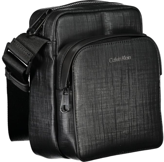 Calvin Klein Calvin Klein Black Polyester Men Shoulder Bag Zwart