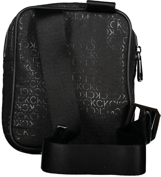 Calvin Klein Black Polyester Men Shoulder Bag Zwart