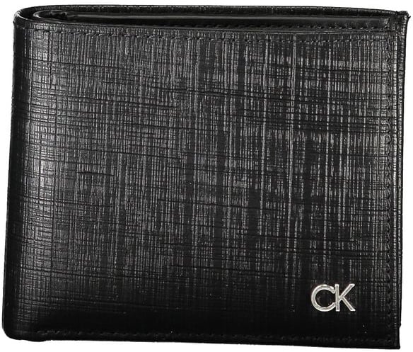 Calvin Klein Nero Leather Men's Wallet Zwart