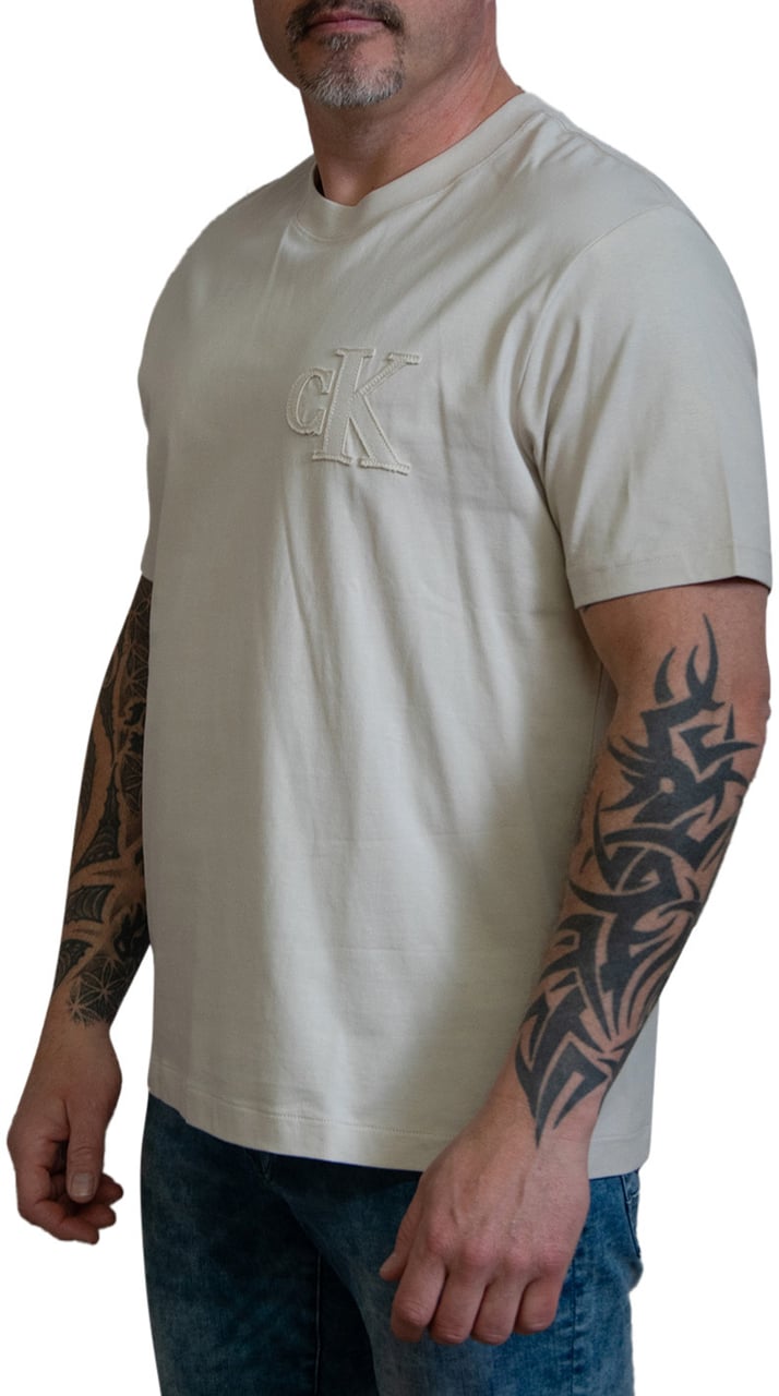 Calvin Klein Calvin Klein Jeans CK Applique Tee Beige