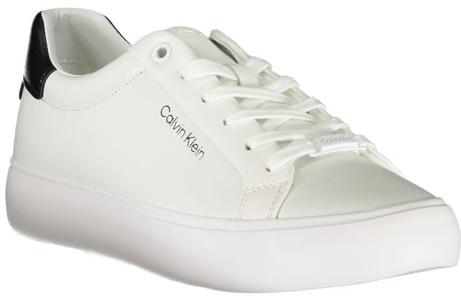 Calvin Klein Bianco Leather Women Sneaker Wit