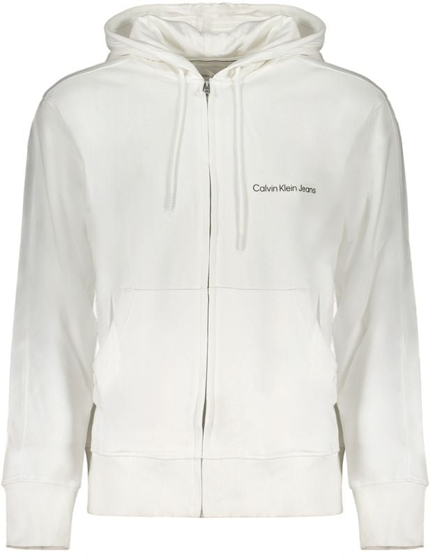 Calvin Klein White Cotton Men's Sweatshirt Grijs