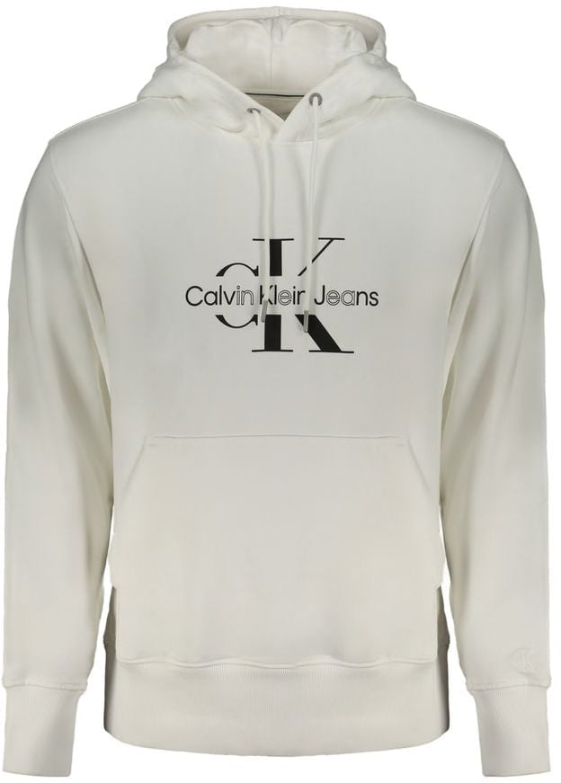 Calvin Klein White Cotton Men Sweater Zwart