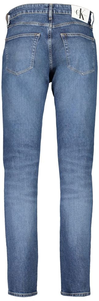 Calvin Klein Blue Cotton Men's Jean Blauw