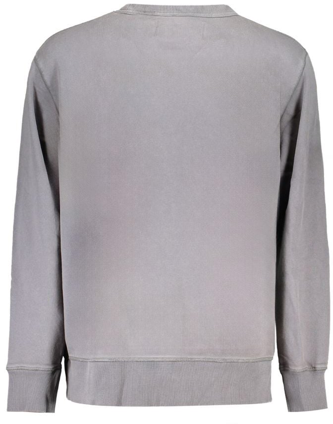 Calvin Klein Gray Cotton Men Sweater Grijs