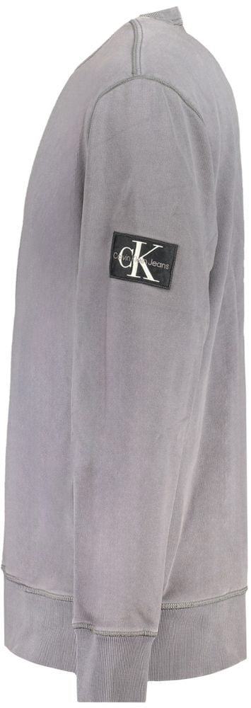 Calvin Klein Gray Cotton Men Sweater Grijs