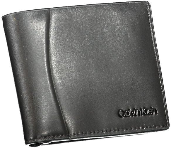 Calvin Klein Calvin Klein Nero Leather Men Wallet Zwart