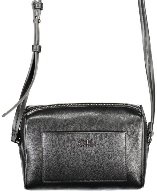 Calvin Klein Calvin Klein Black Polyester Women Shoulder Bag Zwart