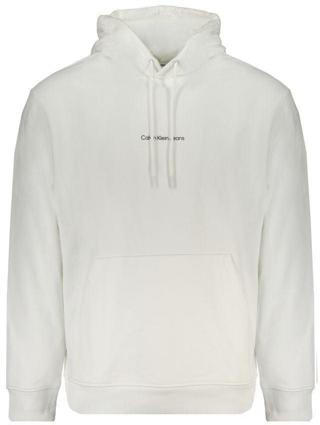 Calvin Klein White Cotton Men's Sweatshirt Wit