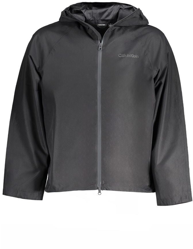 Calvin Klein Black Polyester Men's Jacket Zwart