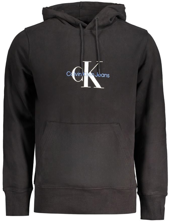 Calvin Klein Calvin Klein Black Cotton Men's Sweatshirt Zwart