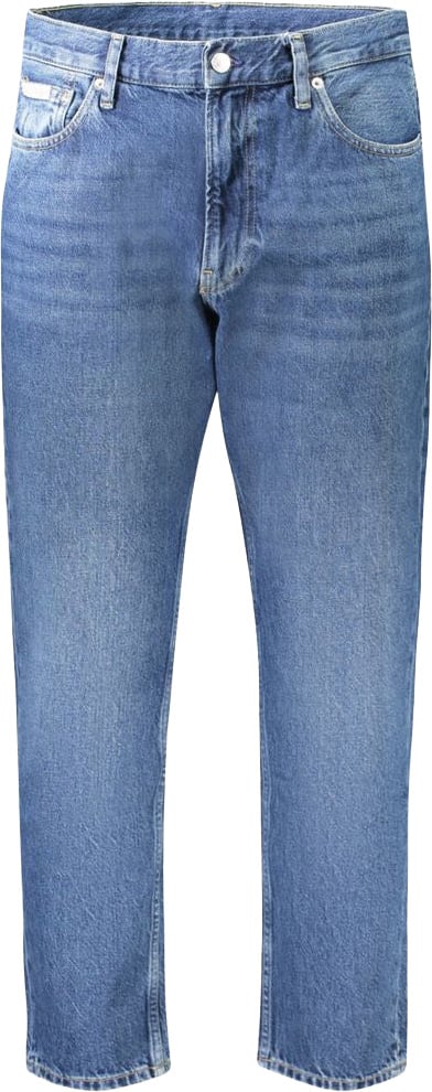 Calvin Klein Blu Cotton Men Jeans Blauw